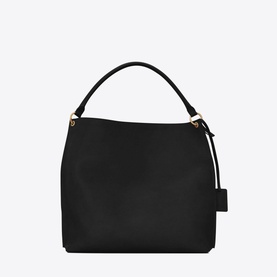 YSL Tag Leather Hobo Bag