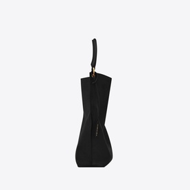 YSL Tag Leather Hobo Bag