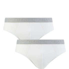 Two-Pack Cotton Essentials Briefs White