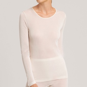 Silk Scoop Neck T-Shirt