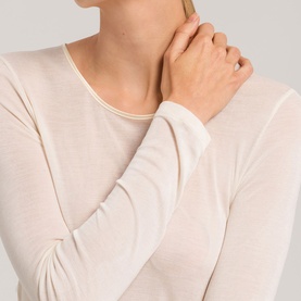Silk Scoop Neck T-Shirt