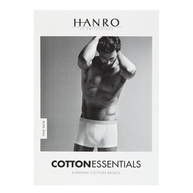 Two-Pack Cotton Essentials Boxers Black