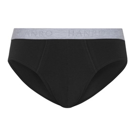 Two-Pack Cotton Essentials Briefs Black
