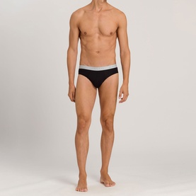 Two-Pack Cotton Essentials Briefs Black
