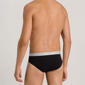 Two-Pack Cotton Essentials Briefs Black