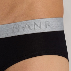 Two-Pack Cotton Essentials Briefs Black