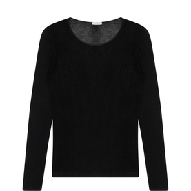 Silk Scoop Neck T-Shirt