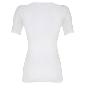 Cotton Seamless Short Sleeve Top White