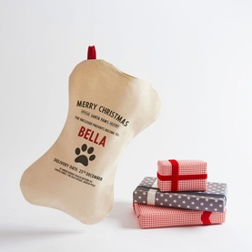 Make Your Own Personalised Dog Bone Christmas Stocking