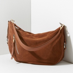 Harriet Tan Suede Shoulder Bag