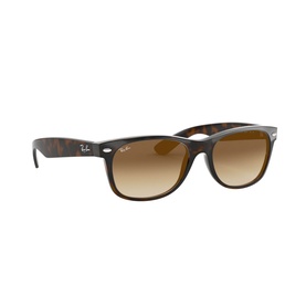 Ray-Ban New Havana Wayfarer Square Sunglasses in brown tortoiseshell frame with gradient brown lenses