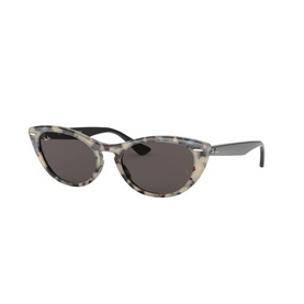 Ray-Ban Havana Cat Eye Sunglasses 0RB4314N in multi grey tortoiseshell with dark lenses and silver-tone temples