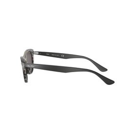 Ray-Ban Havana Cat Eye Sunglasses 0RB4314N in multi, side profile view showing slim grey temples and gradient lenses
