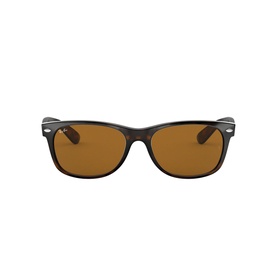 Ray-Ban New Havana Wayfarer Square Sunglasses in brown with classic keyhole bridge and brown lenses