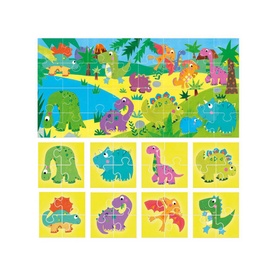 Puzzle 8+1 Dinosaurs