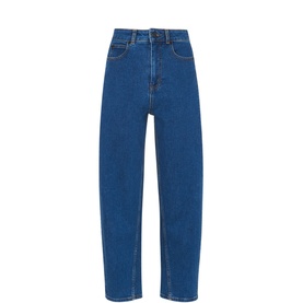 High-Waist Barrel Leg Jeans
