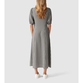 Holly Ruched Check Midi Dress