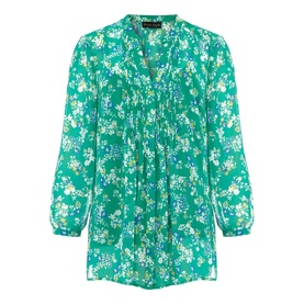 Ida Floral Pintuck Blouse