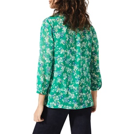 Ida Floral Pintuck Blouse