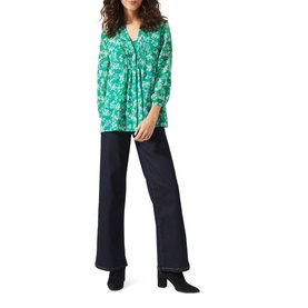 Ida Floral Pintuck Blouse