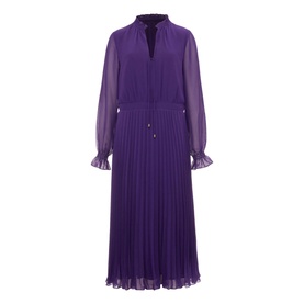 Iris Pleat Midi Dress
