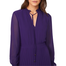 Iris Pleat Midi Dress