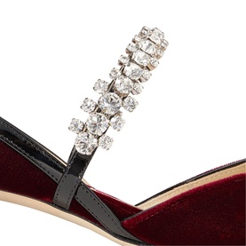 Jill 30 Velvet Slingback Pumps