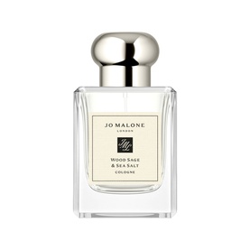Jo Malone London Wood Sage & Sea Salt Cologne 50ml in clear glass bottle with silver cap and cream label