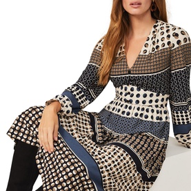 Jacinta Spot Print Dress