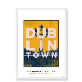 Dublin Town O'Connell Bridge Large Frame