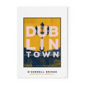 Dublin Town O'Connell Bridge Small Print