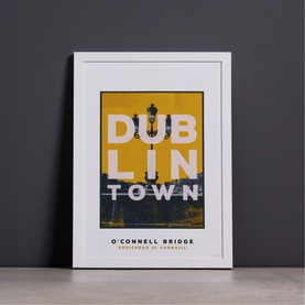 Dublin Town O'Connell Bridge Small Print
