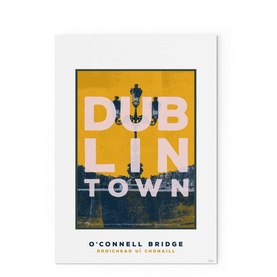 Dublin Town O'Connell Bridge Small Print