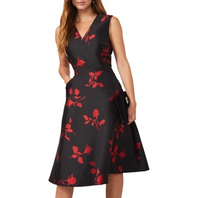 Jordyn Floral Jacquard Dress