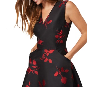 Jordyn Floral Jacquard Dress