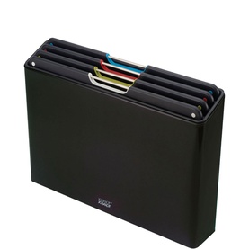 Folio Four-Piece Chopping Board Set Carbon Black Steel