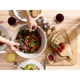 Uno Salad Bowl and Servers Three-Piece Set