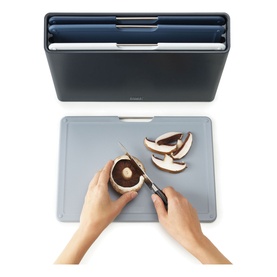 Folio&trade; Four-Piece Chopping Board Set Large Graphite