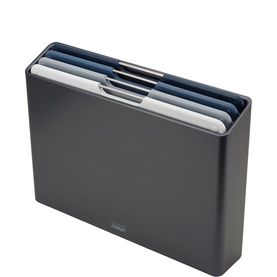 Folio&trade; Four-Piece Chopping Board Set Large Graphite