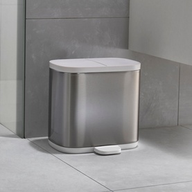 Split&trade; 6L Steel Waste & Recycling Bin