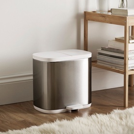 Split&trade; 6L Steel Waste & Recycling Bin