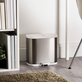Split&trade; 6L Steel Waste & Recycling Bin