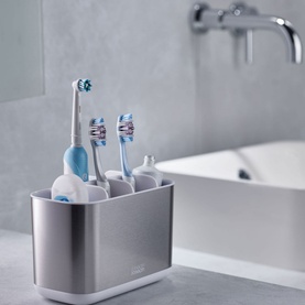 EasyStore Steel Large Toothbrush Holder