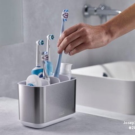 EasyStore&trade; Toothbrush Holder & Soap Caddy Set