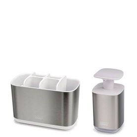EasyStore&trade; Toothbrush Holder & Soap Caddy Set