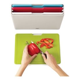 Folio&trade;&nbsp;Four-Piece Chopping Board Set Silver