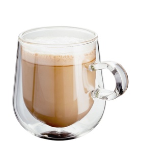 Double Walled Glassware Two Piece Latte Glass Set