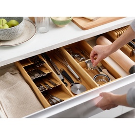 DrawerStore&trade; Bamboo Cutlery, Utensil & Gadget Organiser