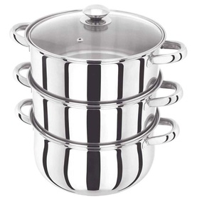 Hx05 24Cm 3Tier Steamer With Glass Lid