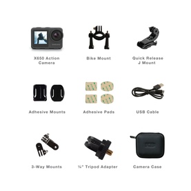 X650 4K Dual Screen Action Camera